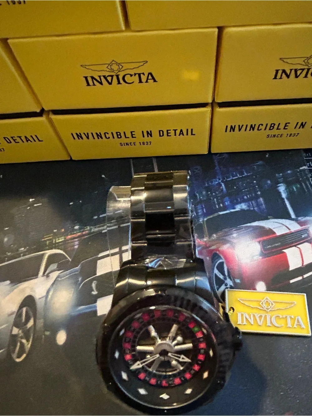 Invicta Roulette Automatic Watch with Red and Green Dial Accents (28712)